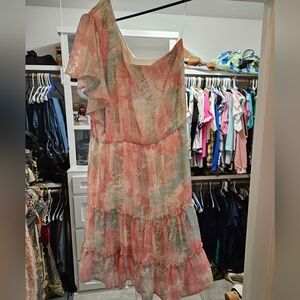 Peach Love Pink And Blue